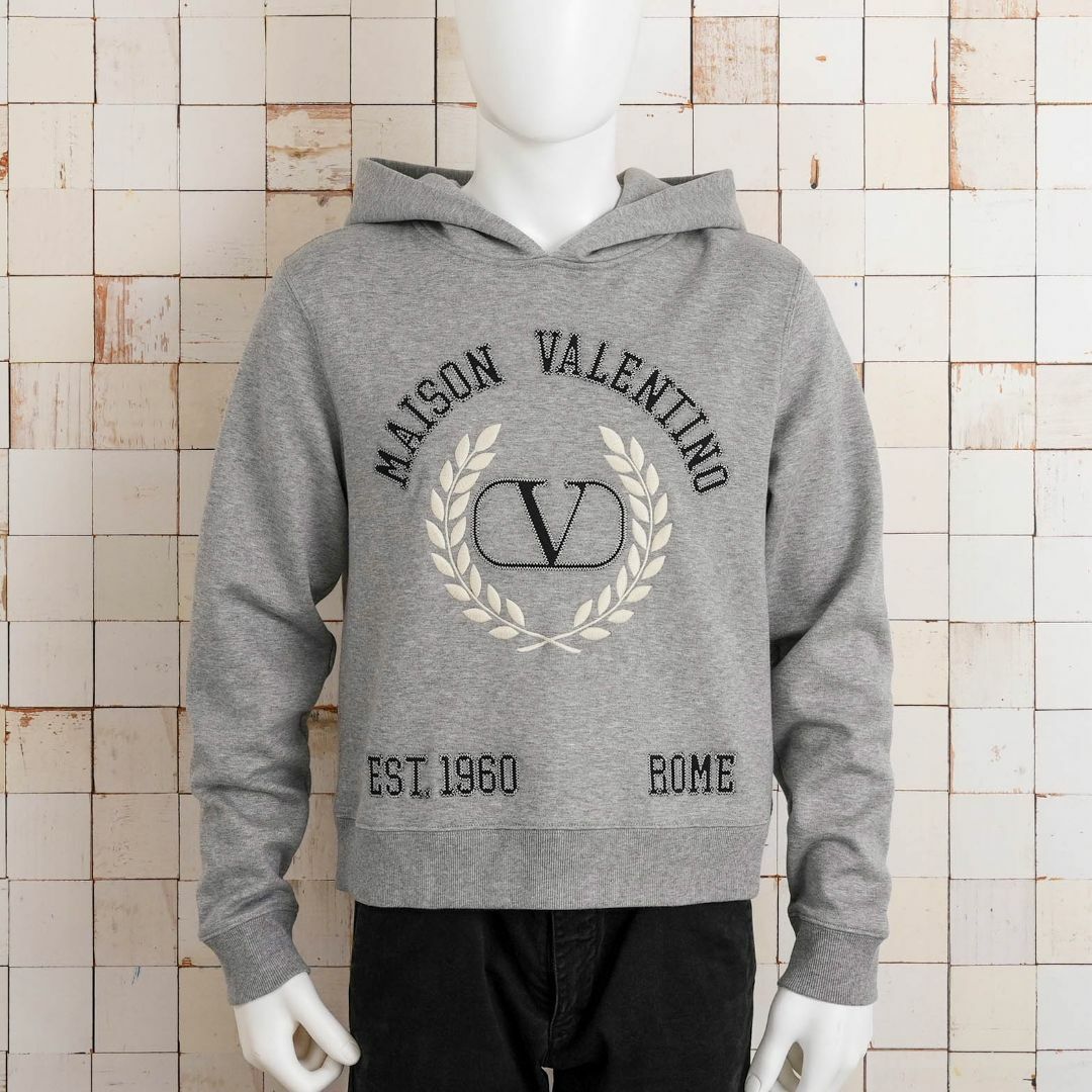 新品 VALENTINO Vロゴ刺繍 パーカー