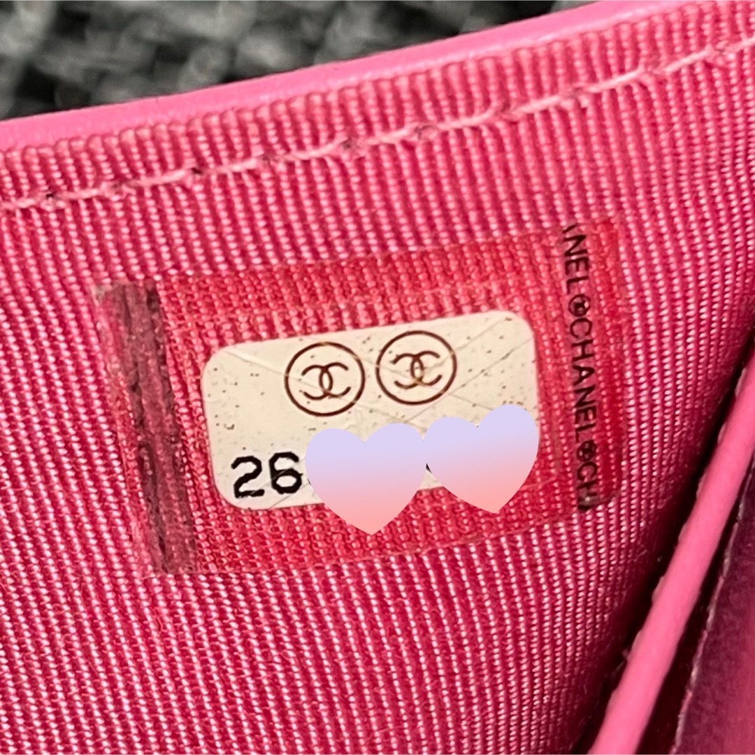 CHANEL - CHANEL マトラッセ キャビアスキン ミニウォレット CHANEL - CHANEL マトラッセ キャビアスキン ミニウォレット