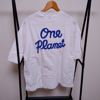 コーエン(coen)のロゴバックプリントハーフスリーブTシャツ　ホワイト　Lサイズ(Tシャツ/カットソー(半袖/袖なし))