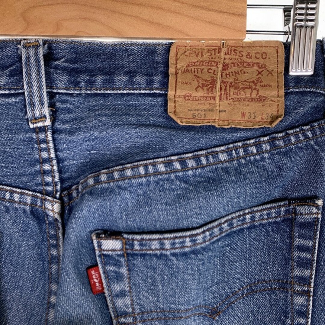 Levi's(リーバイス)の80's Levi's リーバイス 501 Red Line デニムパンツ 赤耳 USA製 インディゴ Size 31×34 メンズのパンツ(デニム/ジーンズ)の商品写真