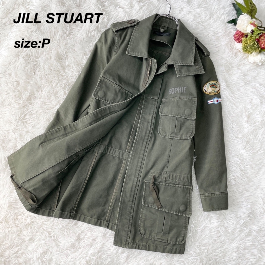 JILLSTUART(ジルスチュアート)のJILL STUART  ジルスチュアート　ミリタリージャケットP (XS)  レディースのジャケット/アウター(ミリタリージャケット)の商品写真
