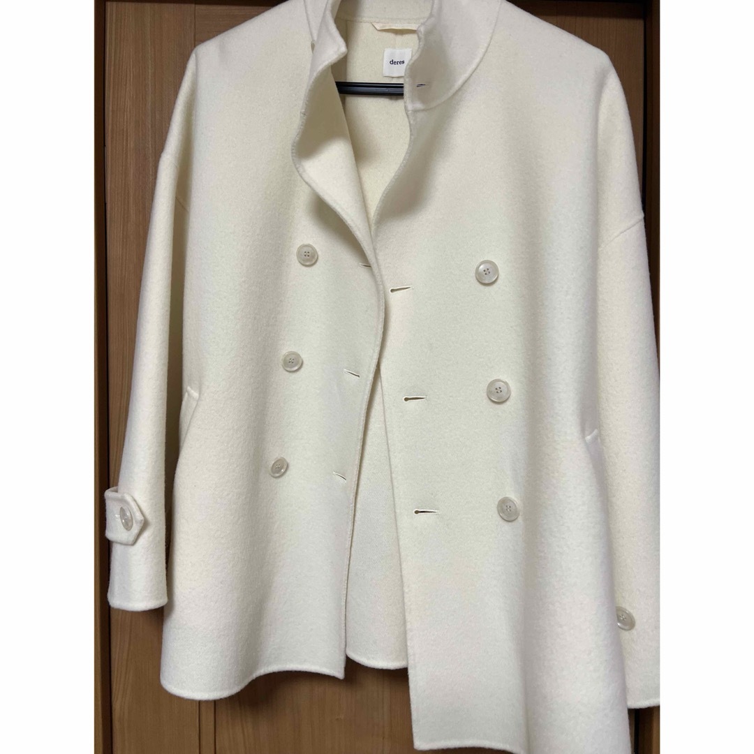 Drawer(ドゥロワー)のDERES 7th Sarah/short triangle coat レディースのジャケット/アウター(ピーコート)の商品写真