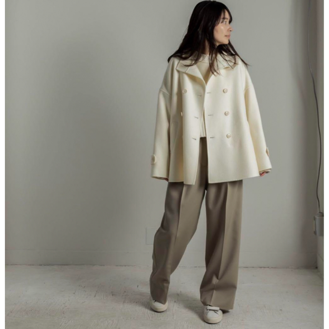 Drawer(ドゥロワー)のDERES 7th Sarah/short triangle coat レディースのジャケット/アウター(ピーコート)の商品写真