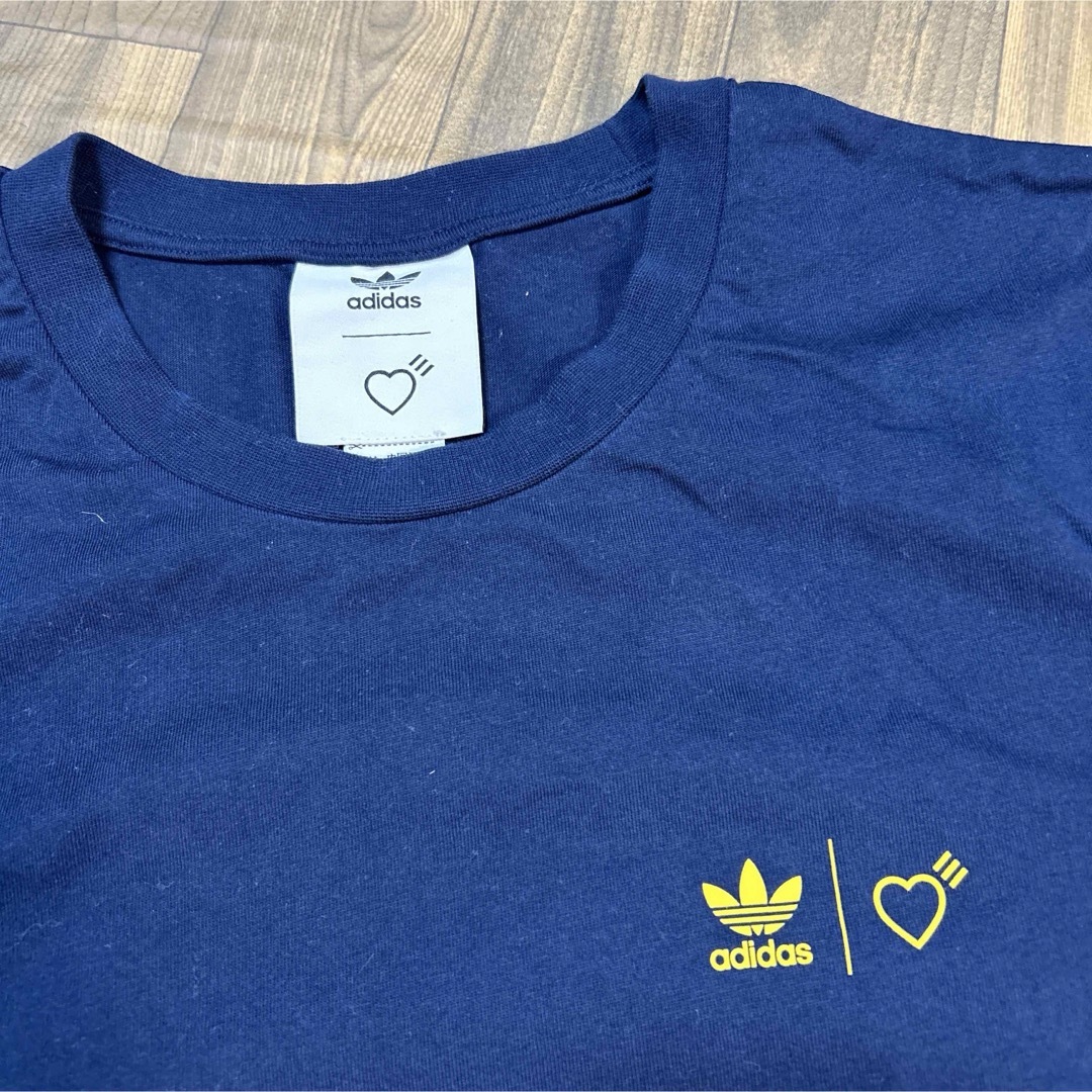 HUMAN MADE(ヒューマンメイド)のHUMANMADE adidas コラボ Tシャツ XLサイズ 古着 メンズのトップス(Tシャツ/カットソー(半袖/袖なし))の商品写真