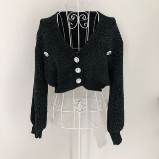 ザラ(ZARA)のZARA ショート丈　ニットカーディガン(カーディガン)