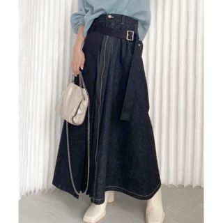 アメリヴィンテージ(Ameri VINTAGE)のAMERI MILITALY DOCKING DENIM SKIRT(ロングスカート)