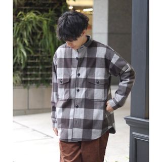 インヘリット(INHERIT)のINHERIT♪ ReTEC WOOL Jersey Check CPO(ノーカラージャケット)