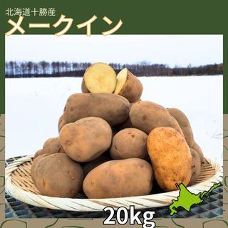 【20kg 】北海道産　じゃがいも　メークイン(野菜)