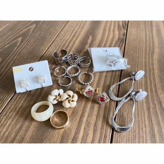 スリーコインズ(3COINS)の美品　アクセサリー イヤリング　まとめ売り　3coins GU lattice(リング(指輪))