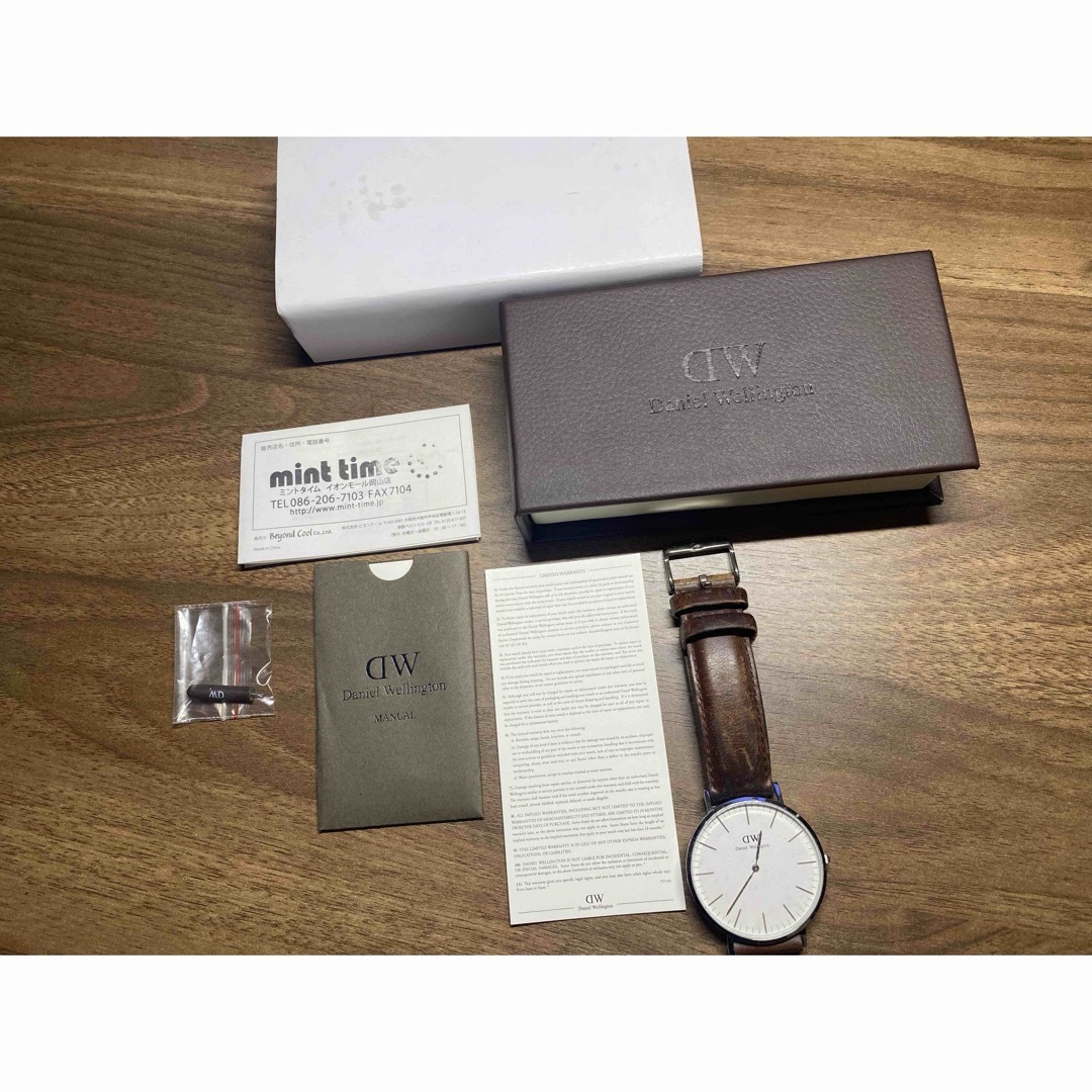 Daniel Wellington(ダニエルウェリントン)のダニエルウェリントン　DW 革ベルト　腕時計 メンズの時計(腕時計(アナログ))の商品写真