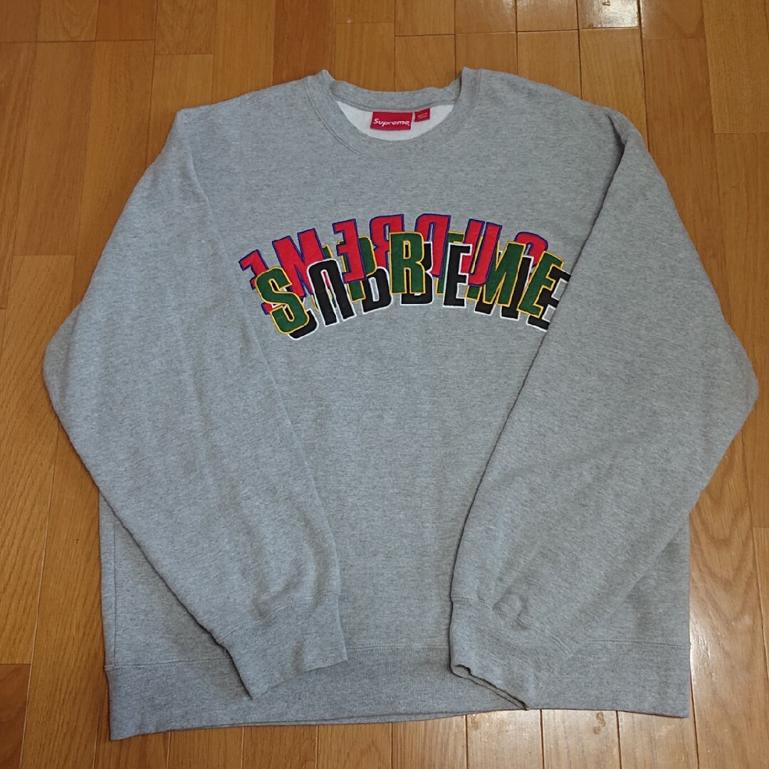 Supreme(シュプリーム)のSupreme Stacked Crewneck "Grey" メンズのトップス(スウェット)の商品写真