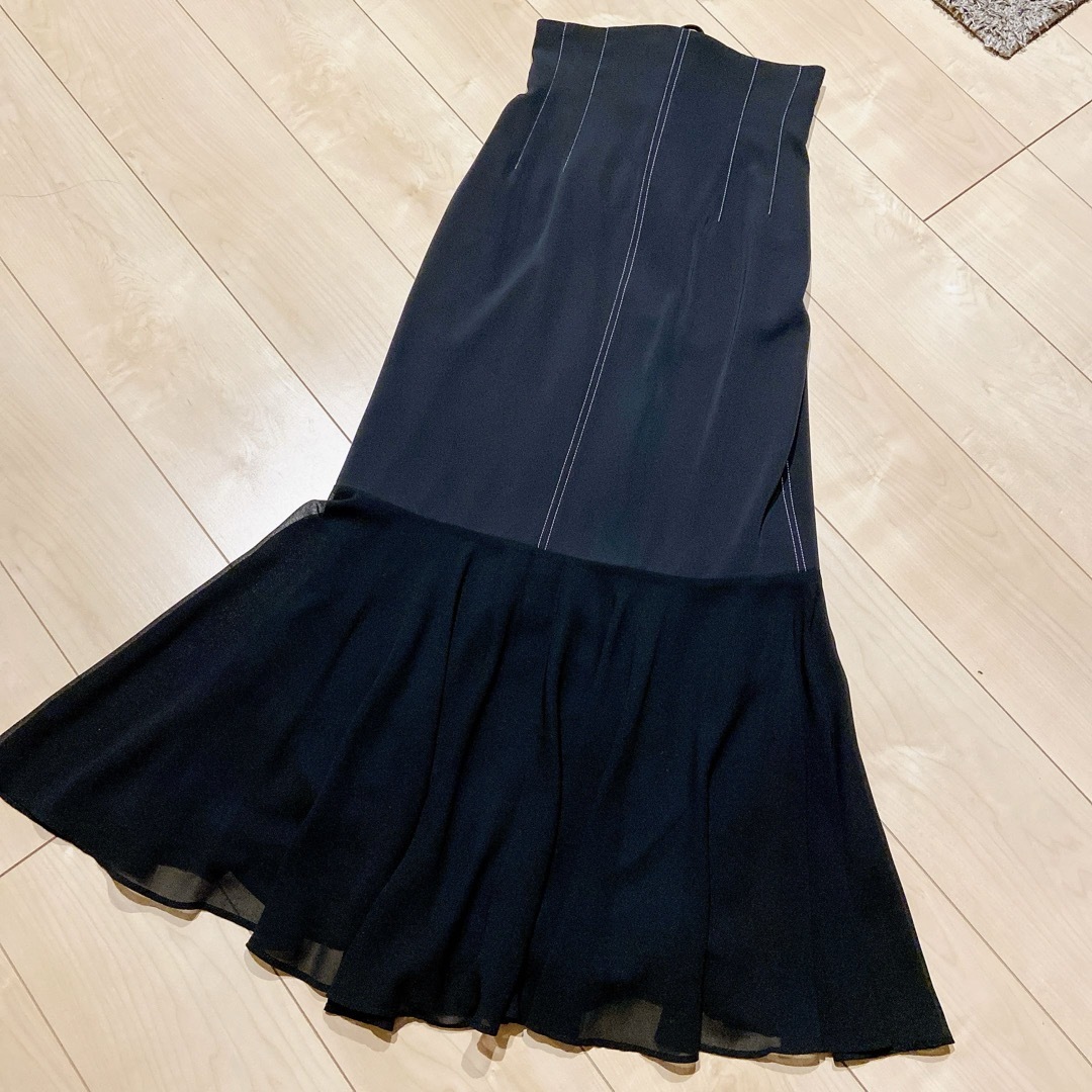 COCO DEAL(ココディール)のココディール　異素材切替マーメイドスカート レディースのスカート(ロングスカート)の商品写真