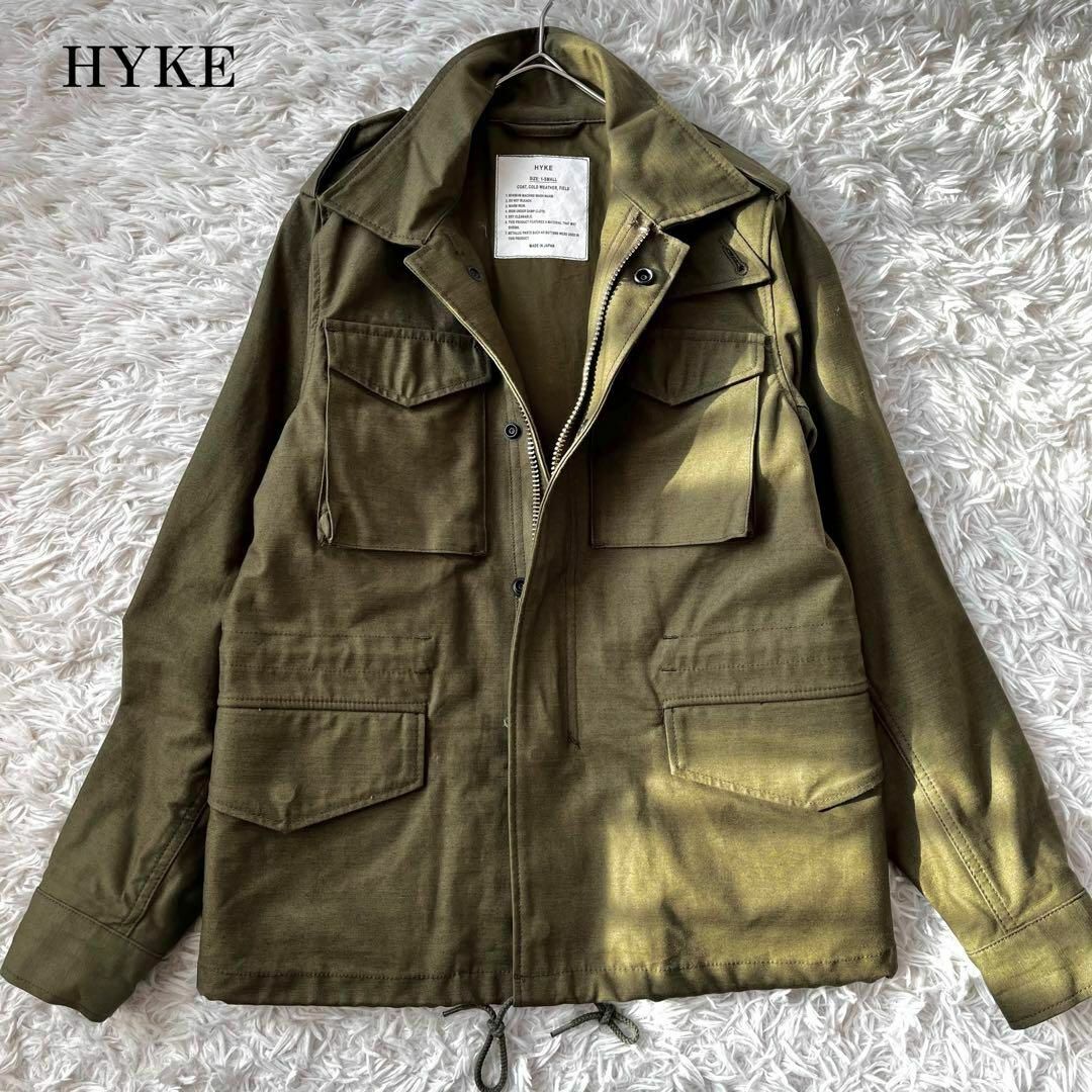 HYKE(ハイク)の未使用に近い✨HYKE ミリタリージャケット　M-51 カーキ レディースのジャケット/アウター(ミリタリージャケット)の商品写真