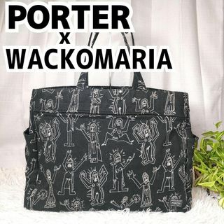 ポーター(PORTER)のポーター ワコマリア コラボ トートバッグ ブラック 総柄 マリア PORTER(トートバッグ)