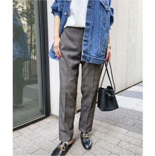 スピックアンドスパン(Spick & Span)の未使用 Spick and Span フェイクウールテーパードパンツ 36(カジュアルパンツ)