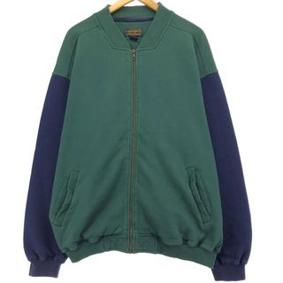 エディーバウアー(Eddie Bauer)の古着 90年代 エディーバウアー Eddie Bauer フルジップスウェットシャツ トレーナー メンズL ヴィンテージ /eaa415952(スウェット)