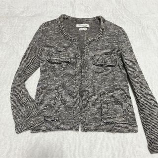 イザベルマラン(Isabel Marant)のイザベル マラン エトワール ノーカラー ツイード ジャケット 38 Mサイズ(ノーカラージャケット)