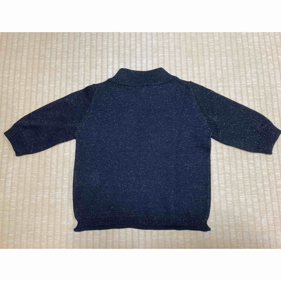 hakka kids(ハッカキッズ)の新品　HAKKA KIDS 手編みニット　100サイズ キッズ/ベビー/マタニティのキッズ服女の子用(90cm~)(ジャケット/上着)の商品写真