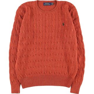 ラルフローレン(Ralph Lauren)の古着 ラルフローレン Ralph Lauren POLO by Ralph Lauren フィッシャーマン アランニットセーター メンズS ヴィンテージ /eaa415939(ニット/セーター)