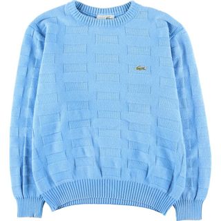 ラコステ(LACOSTE)の古着 70年代 ラコステ LACOSTE コットンニットセーター メンズXS ヴィンテージ /eaa415940(ニット/セーター)