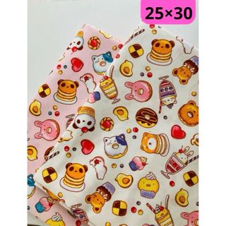 保育園幼稚園ランチョンマット25×30cmかわいいお菓子(外出用品)