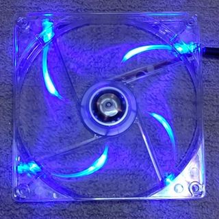 14cmPC冷却ファン ブルーLED　透明(PCパーツ)