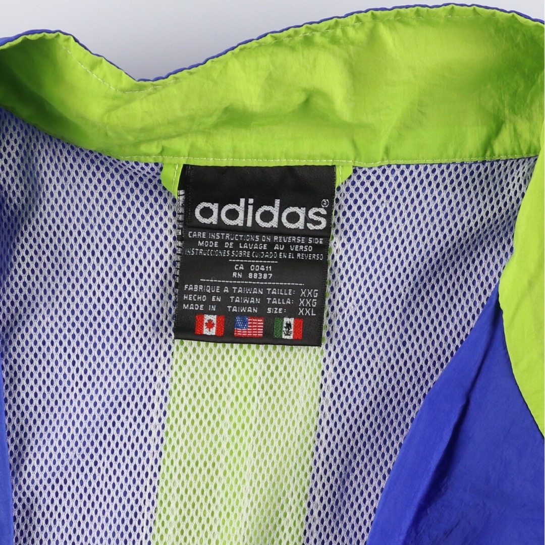 adidas(アディダス)の古着 80~90年代 アディダス adidas ナイロンジャケット メンズXXL ヴィンテージ /eaa412873 メンズのジャケット/アウター(ナイロンジャケット)の商品写真