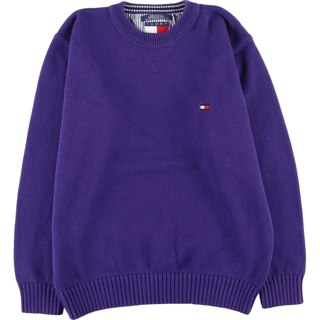 TOMMY HILFIGER(トミーヒルフィガー)の古着 90年代 トミーヒルフィガー TOMMY HILFIGER コットンニットセーター メンズM ヴィンテージ /eaa415931 メンズのトップス(ニット/セーター)の商品写真