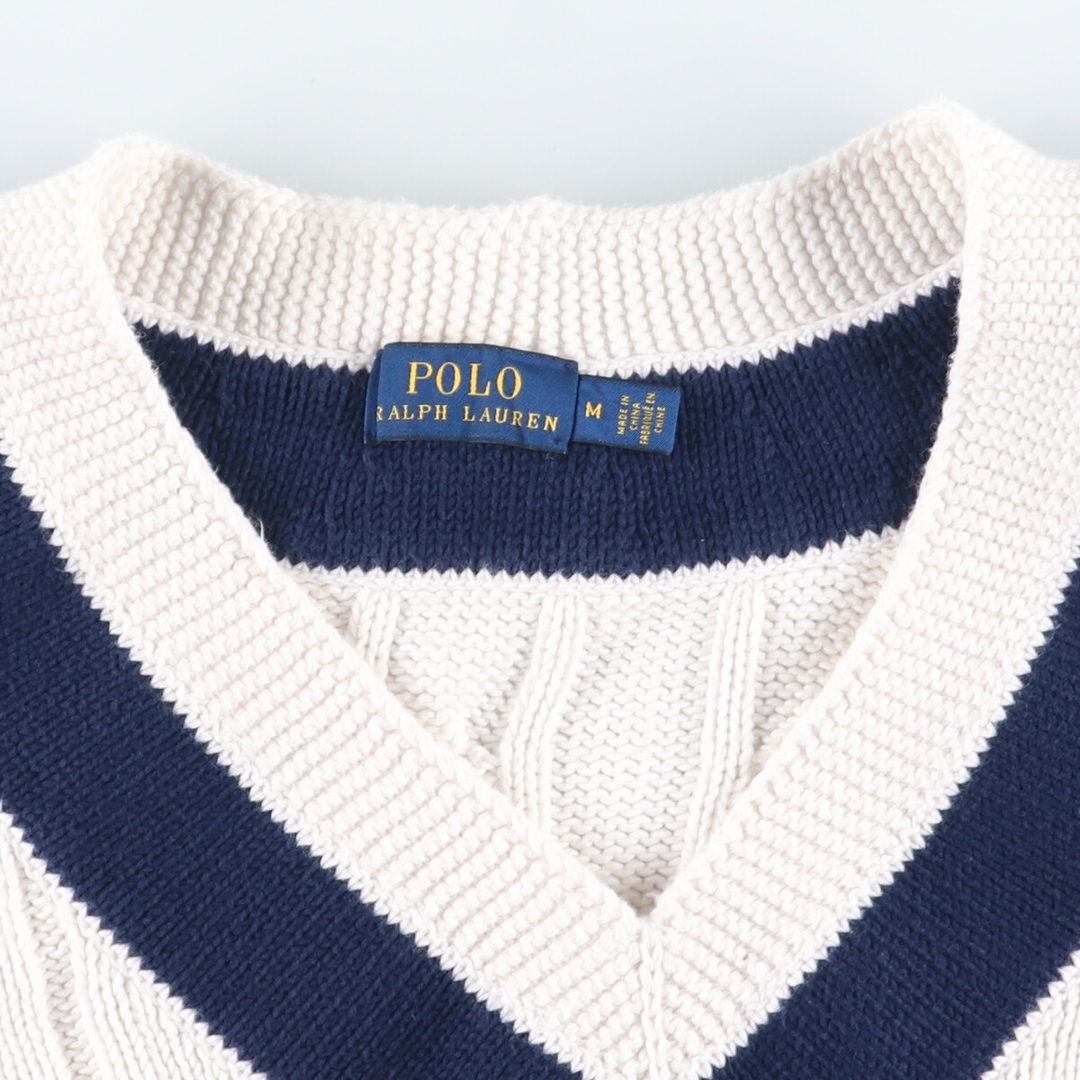 Ralph Lauren(ラルフローレン)の古着 ラルフローレン Ralph Lauren POLO RALPH LAUREN チルデンニットセーター レディースM ヴィンテージ /eaa415933 レディースのトップス(ニット/セーター)の商品写真