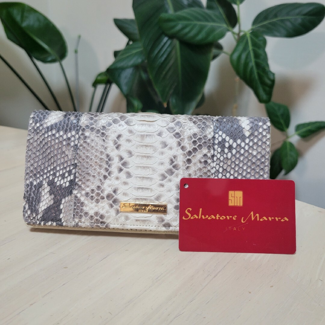 美品★Saltatore Marra リアルパイソン　財布 レディースのファッション小物(財布)の商品写真