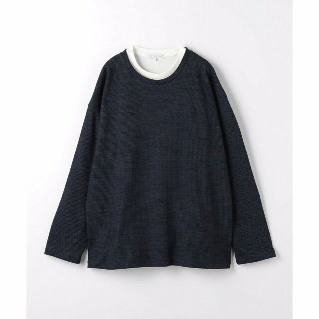 a day in the life(アデイインザライフ)の【NAVY】【L】ドビーワッフル レイヤードカットソー<A DAY IN THE LIFE> メンズのトップス(Tシャツ/カットソー(半袖/袖なし))の商品写真