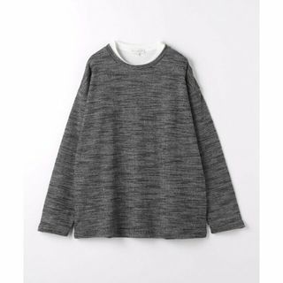 アデイインザライフ(a day in the life)の【DK.GRAY】ドビーワッフル レイヤードカットソー<A DAY IN THE LIFE>(Tシャツ/カットソー(半袖/袖なし))