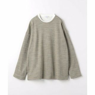 アデイインザライフ(a day in the life)の【BEIGE】ドビーワッフル レイヤードカットソー<A DAY IN THE LIFE>(Tシャツ/カットソー(半袖/袖なし))