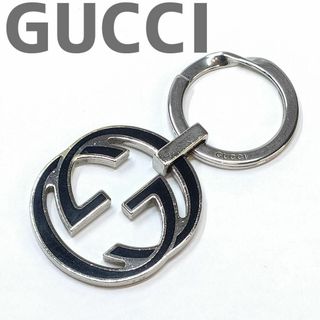 グッチ(Gucci)のグッチ インターロッキング キーリング キーホルダー GG シルバー ロゴ 男女(キーホルダー)