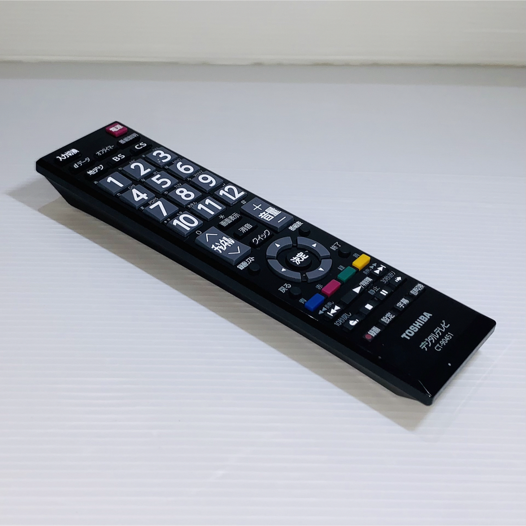 東芝(トウシバ)の東芝 TOSHIBA CT-90451 [液晶テレビ用リモコン] スマホ/家電/カメラのテレビ/映像機器(その他)の商品写真