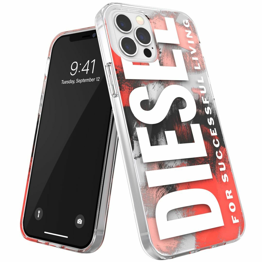 【色: レッドカモフラージュ】DIESEL iPhone12ケース / iPho スマホ/家電/カメラのスマホアクセサリー(その他)の商品写真