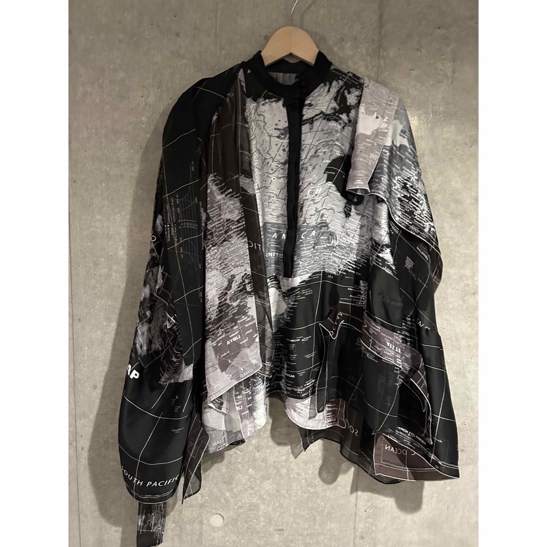 SACAI  サカイ20ss ワールドマップWorld map ブラウス　シャツレディース