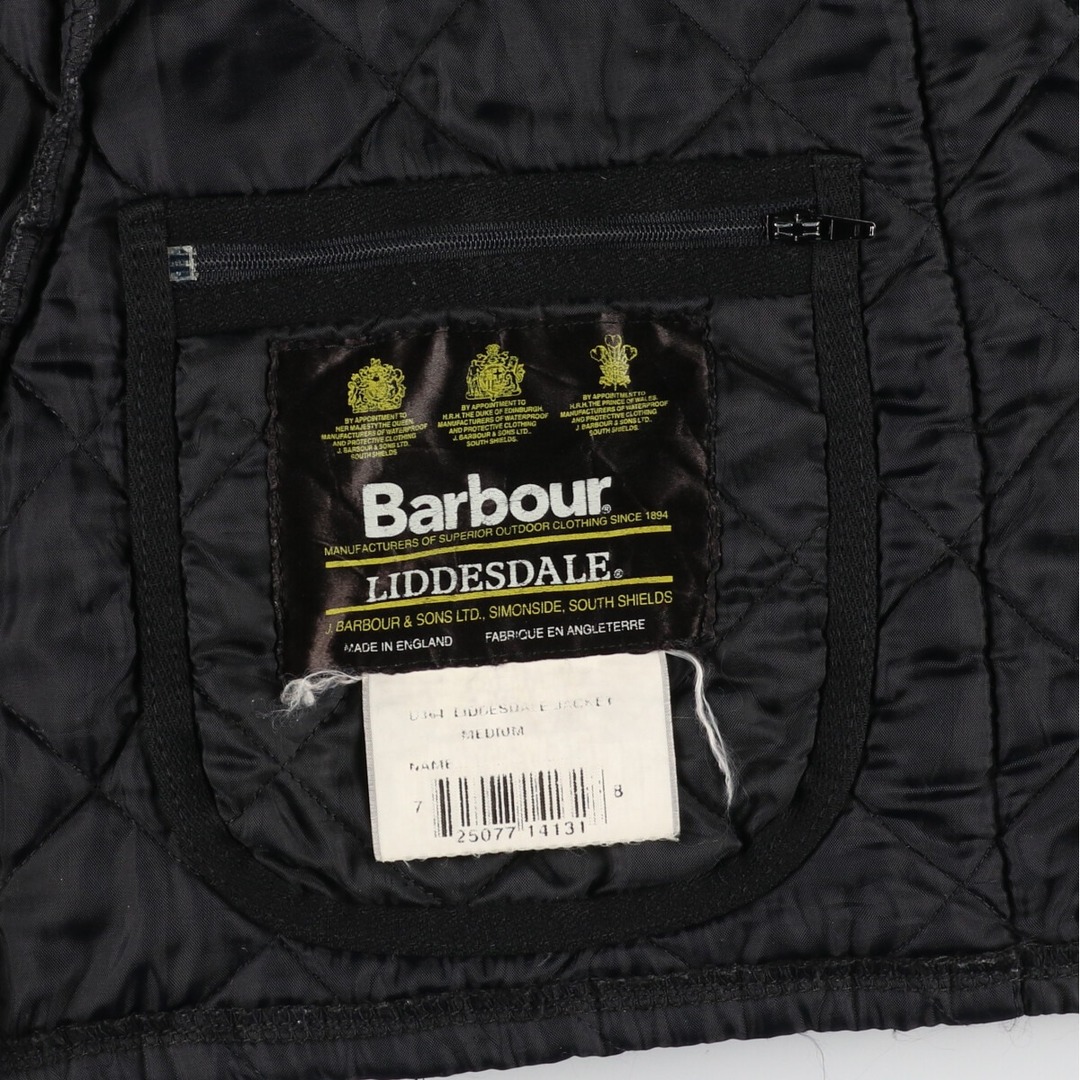 Barbour(バーブァー)の古着 90年代 バブアー Barbour LIDDESDALE リッズデイル 旧3ワラント キルティングジャケット パファージャケット 英国製 メンズM ヴィンテージ /eaa408533 メンズのジャケット/アウター(その他)の商品写真