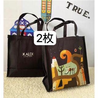 カルディ(KALDI)の伝説柄カルディKALDI 非売品　 2枚セットバッグ折り畳みエコバッグ　新品(エコバッグ)