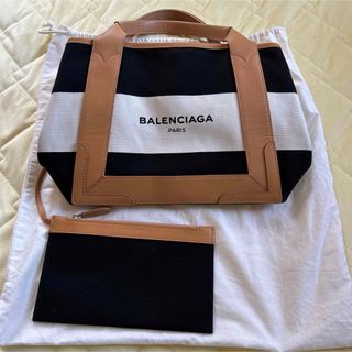 バレンシアガ(Balenciaga)のBALENCIAGA バレンシアガ　ネイビーカバスS(ハンドバッグ)