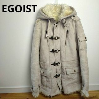 エゴイスト(EGOIST)のEGOIST　エゴイスト　ダッフルコート　オフホワイト　ベージュ　通勤通学フード(ダッフルコート)