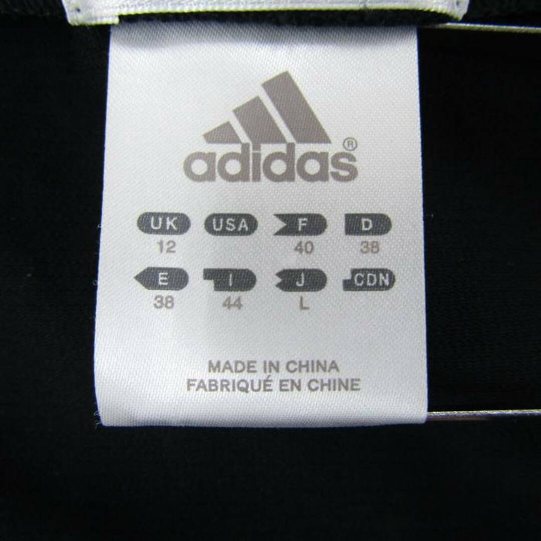 adidas(アディダス)のアディダス 長袖Tシャツ ハーフジップ ハイネック スポーツウエア クライマライト レディース Lサイズ ブラック×ピンク adidas レディースのトップス(Tシャツ(長袖/七分))の商品写真