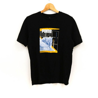 プーマ(PUMA)のプーマ 半袖Tシャツ グラフィックT スポーツウエア コットン メンズ Mサイズ ブラック PUMA(Tシャツ/カットソー(半袖/袖なし))