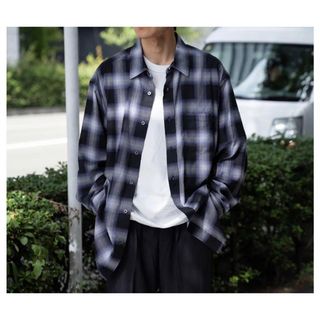 シュタイン(stein)の【23AW】【stein】oversized ombre shirts S(シャツ)