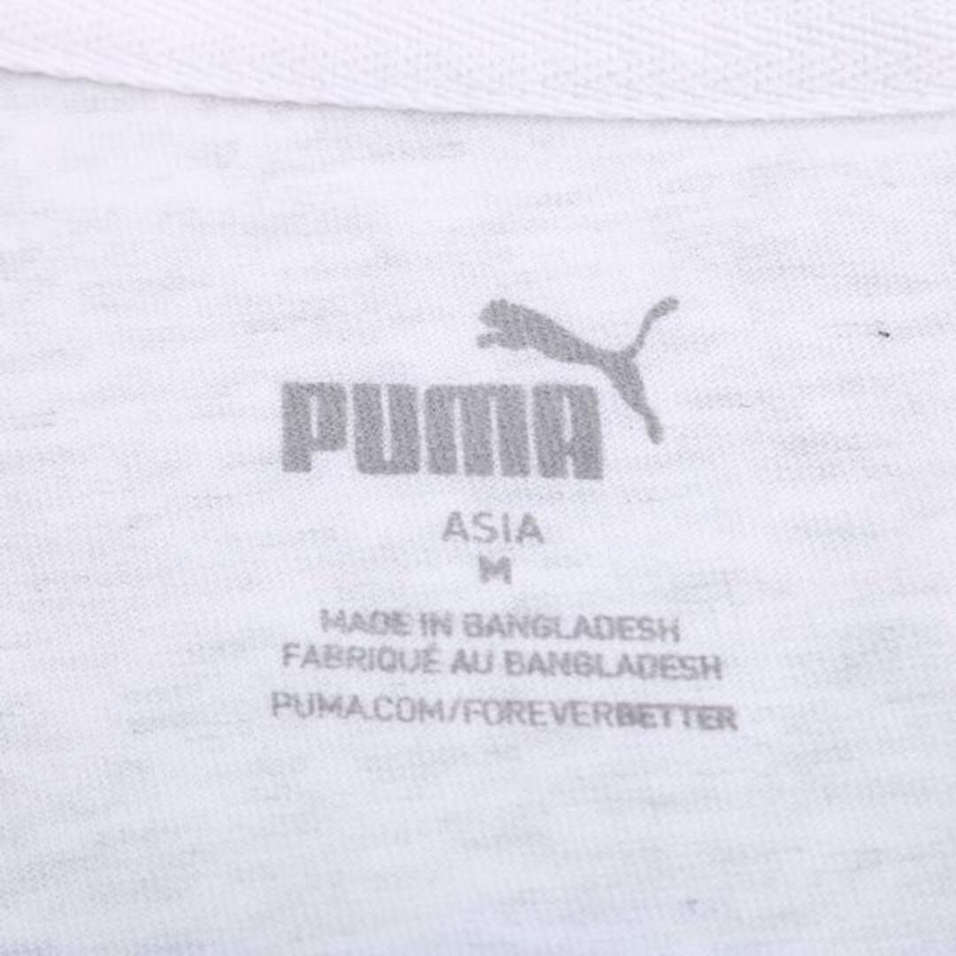 PUMA(プーマ)のプーマ Tシャツ 半袖  コットン100% スポーツウエア トップス 白 レディース Mサイズ オフホワイト PUMA レディースのトップス(Tシャツ(半袖/袖なし))の商品写真