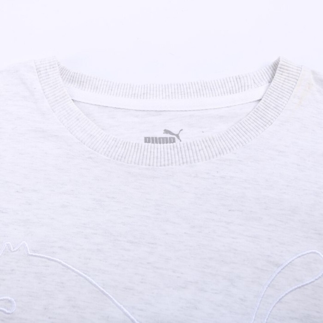 PUMA(プーマ)のプーマ Tシャツ 半袖  コットン100% スポーツウエア トップス 白 レディース Mサイズ オフホワイト PUMA レディースのトップス(Tシャツ(半袖/袖なし))の商品写真