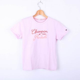 チャンピオン(Champion)のチャンピオン Tシャツ 半袖 スポーツウエア トップス レディース Mサイズ ピンク Champion(Tシャツ(半袖/袖なし))