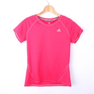 アディダス(adidas)のアディダス Tシャツ 半袖 クライマライト スポーツウエア トップス レディース Lサイズ ピンク adidas(Tシャツ(半袖/袖なし))