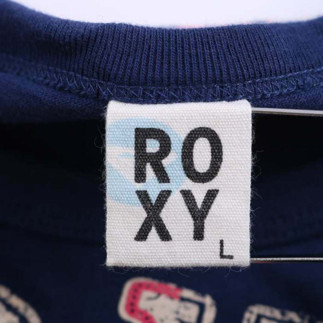 Roxy(ロキシー)のロキシー Tシャツ 半袖  コットン100% スポーツウエア トップス レディース Lサイズ ネイビー ROXY レディースのトップス(Tシャツ(半袖/袖なし))の商品写真