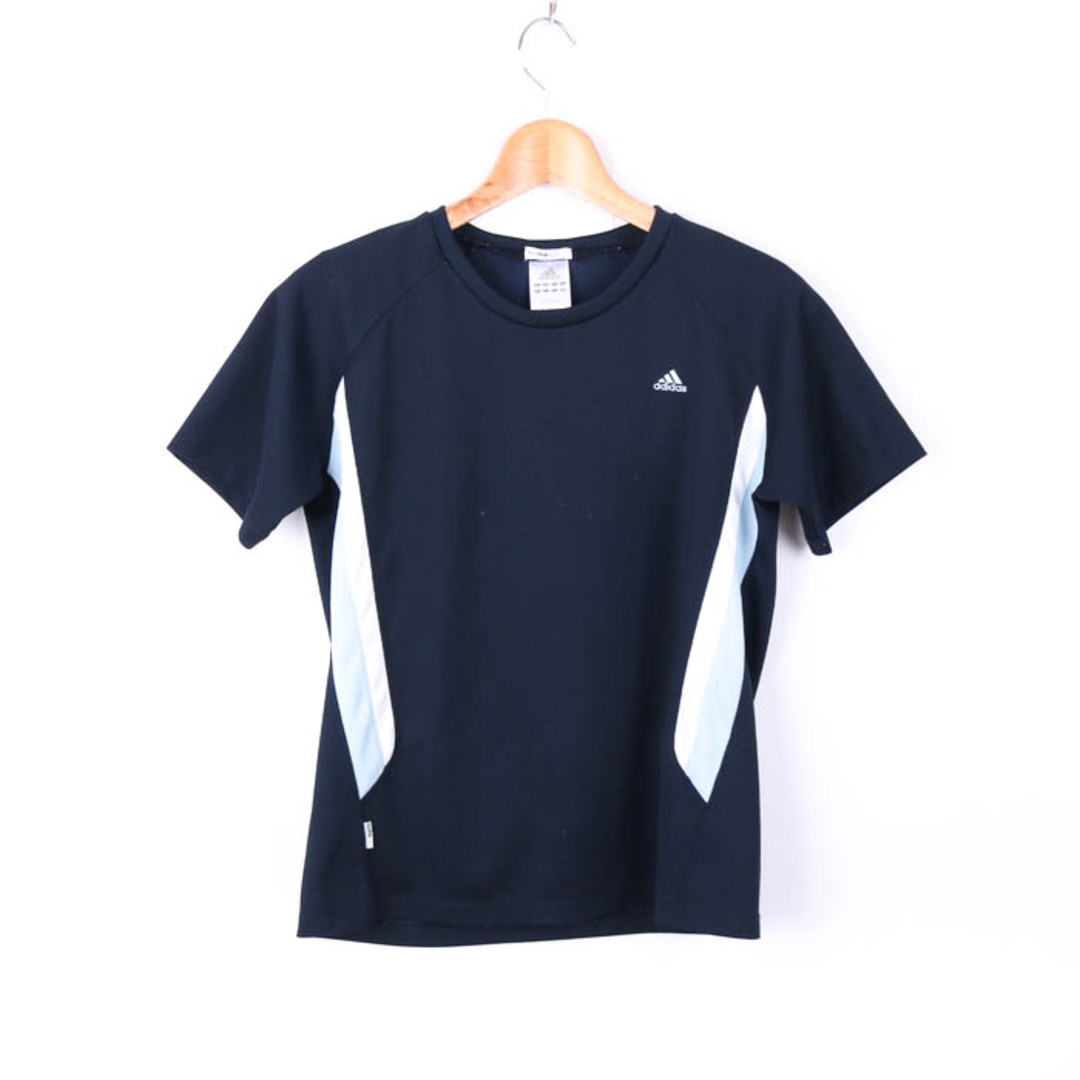 adidas(アディダス)のアディダス Tシャツ 半袖 ストレッチ クライマライト スポーツウエア トップス レディース Mサイズ ネイビー adidas レディースのトップス(Tシャツ(半袖/袖なし))の商品写真